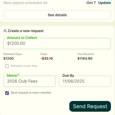 Send Payment Requests